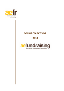 socios colectivos 2013 - Asociación Española de Fundraising