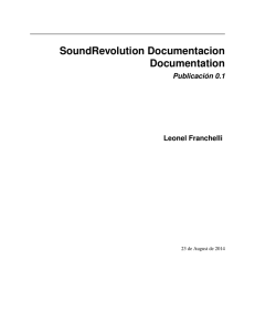 SoundRevolution Documentacion Documentation
