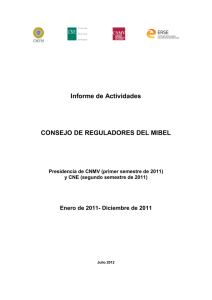 Informe de Actividades - Enero 2011-Diciembre 2011