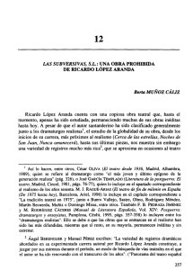 Las Subersivas, S.L. Una Obra Prohibida de Ricardo López Aranda