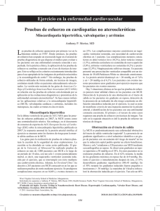 Pruebas de esfuerzo en cardiopatías no