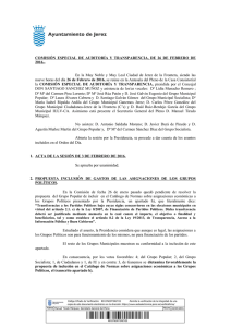 Acta  - Ayuntamiento de Jerez