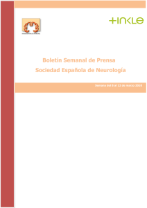 Boletín Semanal de Prensa Sociedad Española de Neurología