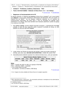 CPS-IT - Curso 5: “Mantenimiento, Actualización e Instalación de