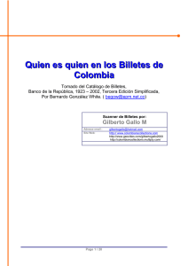 Quien es quien en los Billetes de Colombia