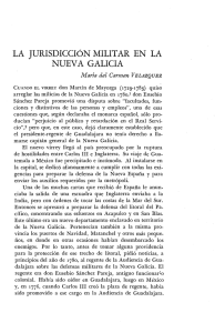 la jurisdicción militar en la nueva galicia