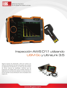Inspección AWS D1.1 utilizando USM Go y