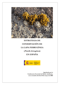 (patella ferruginea) en España - Ministerio de Agricultura