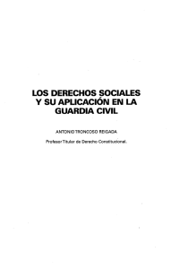 Los Derechos Sociales y su Aplicación en la Guardia Civil