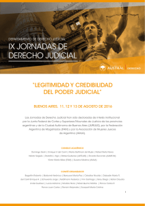 Descargá el programa de la Jornada de Derecho Judicial 2016