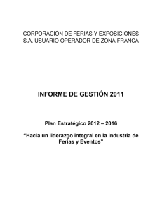 informe de gestión 2011