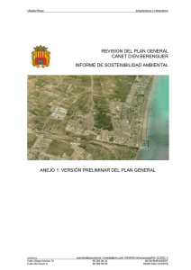 Anejo 1: Versión Preliminar PG - Ayuntamiento de Canet d`en