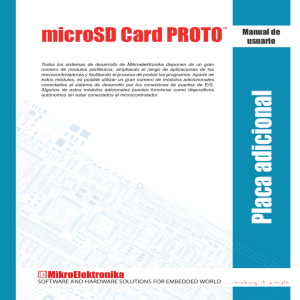 microSD Card PROTO Manual de usuario