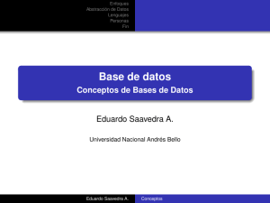 Base de datos - Eduardo Saavedra