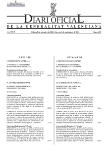 DOCV sencer - Diari Oficial de la Comunitat Valenciana