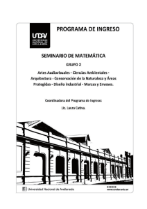Nº 2 Ingreso_Matemática _G2 - Universidad Nacional de Avellaneda