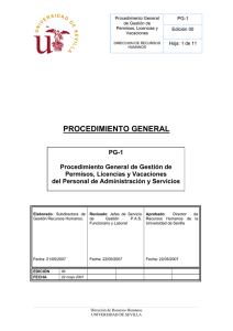 procedimiento general - Universidad de Sevilla