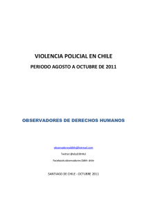 ODH - Informe periodo agosto - octubre 2011