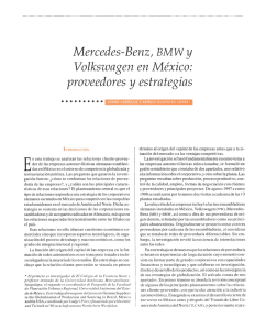Mercedes-Benz, BMW y Volkswagen en México: proveedores y