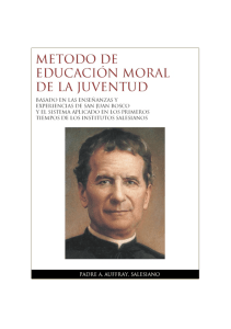 la educación moral según Don Bosco