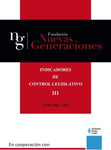 Indicadores de control legislativo III - Hanns-Seidel