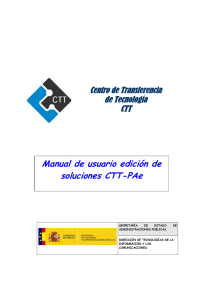 Edición de soluciones del CTT - Portal de Administración Electrónica