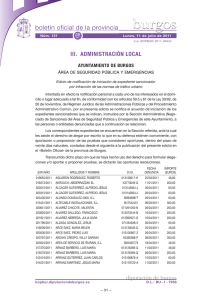 Anuncio 201104624 - Boletín Oficial de la Provincia de Burgos