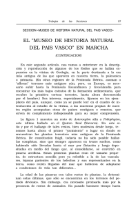 el “museo de historia natural del pais vasco” en marcha