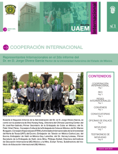 COOPERACIÓN INTERNACIONAL - Universidad Autónoma del