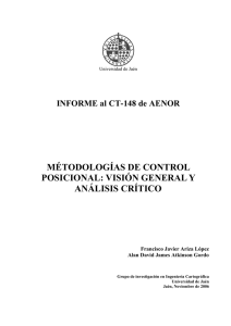 métodologías de control posicional: visión general y análisis crítico
