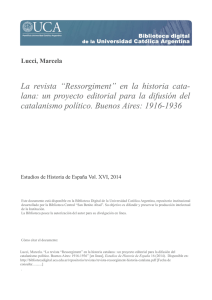 La revista “Ressorgiment” en la historia catalana