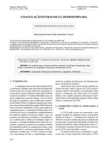 coagulação intravascular disseminada - Revista Medicina