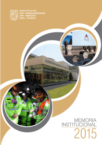 Instituto de Ingenieros de Minas del Perú Memoria Institucional 2015