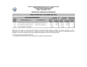 Salarial 2016 I Semestre - Instituto Costarricense de Acueductos y