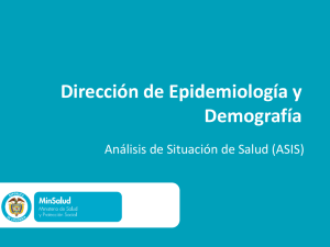 Dirección de Epidemiología y Demografía