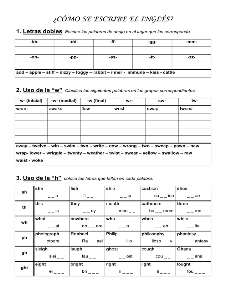 Translate Como Se Escribe To English