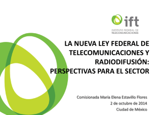 Presentación - Instituto Federal de Telecomunicaciones