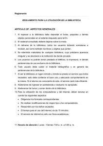 Reglamento - Liceo Salazar y Herrera