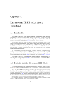 La norma IEEE 802.16ey WiMAX