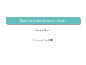 Resolviendo problemas en Haskell
