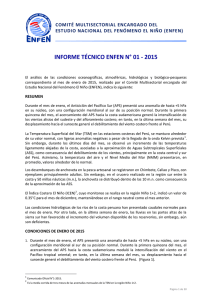 Informe Técnico ENFEN N°. 01-2015