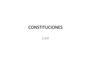 CONSTITUCIONES S. XIX