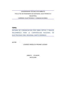 UNIVERSIDAD TÉCNICA DE AMBATO TEMA: SISTEMA DE