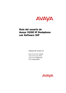 Uso del Avaya 1120E IP Deskphone