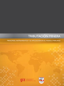 tributación minera - Programa Buen Gobierno y Reforma del Estado