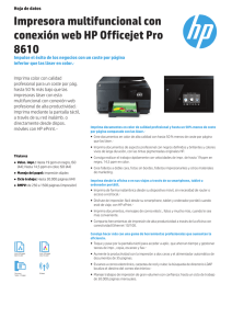 Impresora multifuncional con conexión web HP Officejet Pro 8610