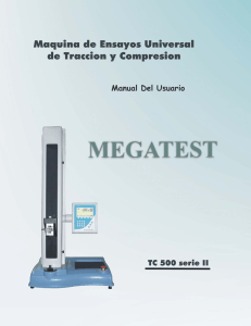 Manual del Usuario Características técnicas - Mega-Test