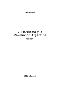 El Marxismo y la Revolución Argentina