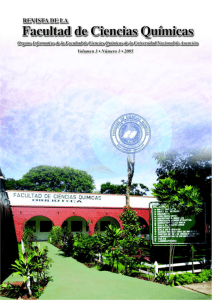 Volumen 3 Nº 1 Año 2005 - Facultad de Ciencias Químicas