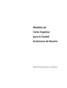 Modelos de Carta Orgánica para la Ciudad